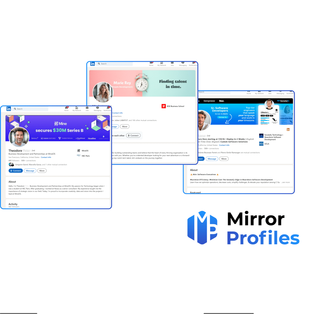 Comptes Linkedin IA : MirrorProfiles au service de la scalabilité - VisionStartups.fr