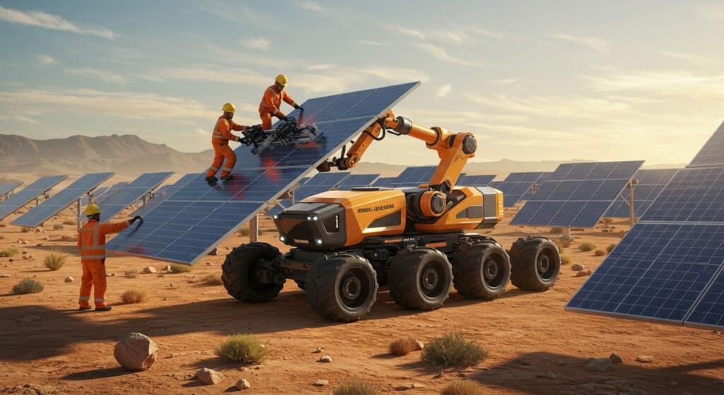 Robots Solaires : Cosmic Robotics Révolutionne l’Énergie | Vision Startups - Innovation et Tech - VisionStartups.fr