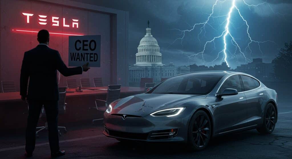 Tesla en Crise : Succession et Défis Majeurs | Vision Startups - Innovation et Tech - VisionStartups.fr