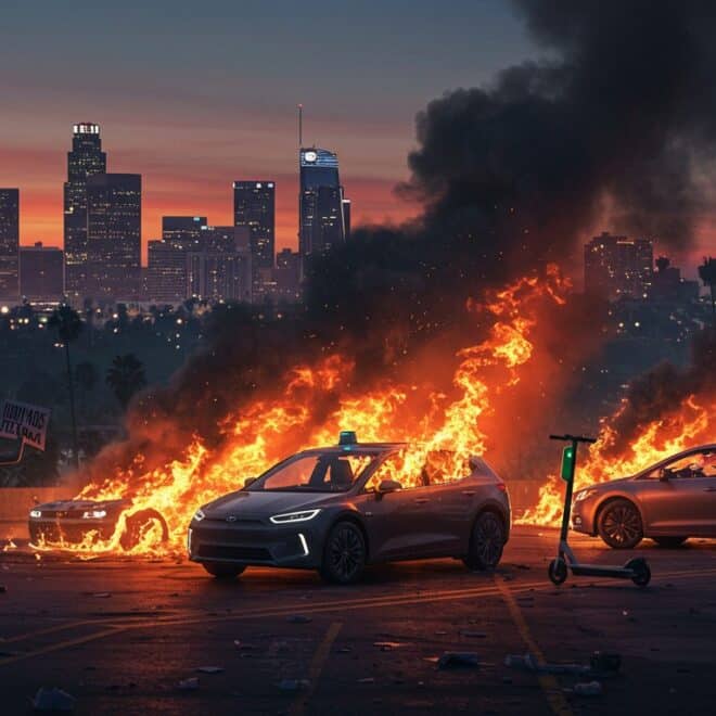 Vandalisme de Robotaxis : Crise à Los Angeles