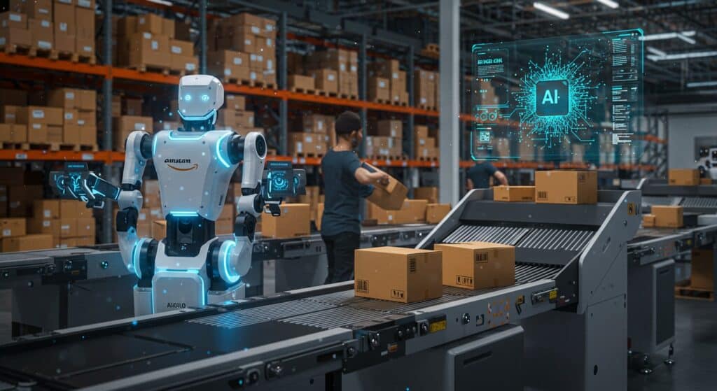 Amazon Révolutionne Logistique : 1M Robots | Vision Startups - Innovation et Tech - VisionStartups.fr