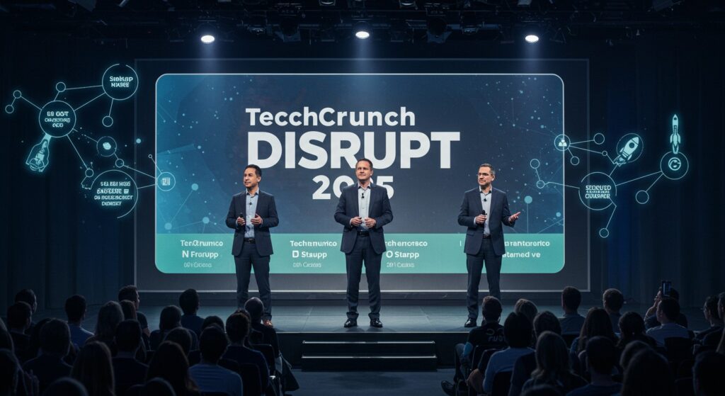 Les Secrets des Fondateurs d’01A à Disrupt 2025 | Vision Startups - Innovation et Tech - VisionStartups.fr