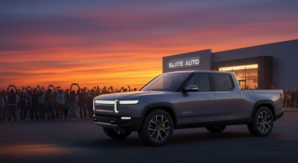 Slate Auto : 100 000 Réservations en 2 Semaines | Vision Startups - Innovation et Tech - VisionStartups.fr