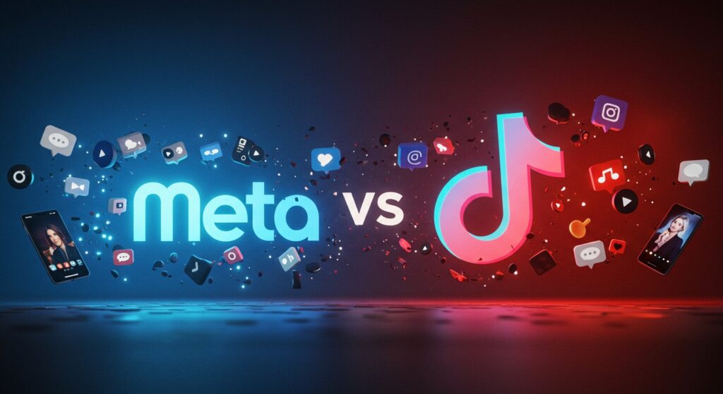 Meta vs TikTok : La Bataille des Réseaux Sociaux | Vision Startups - Innovation et Tech - VisionStartups.fr