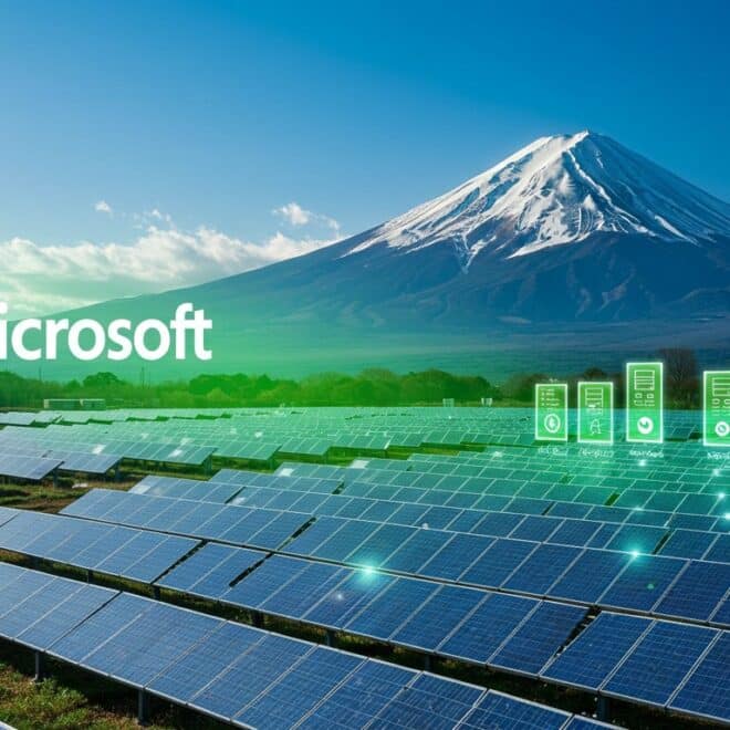 Microsoft Achète 100 MW Solaire au Japon