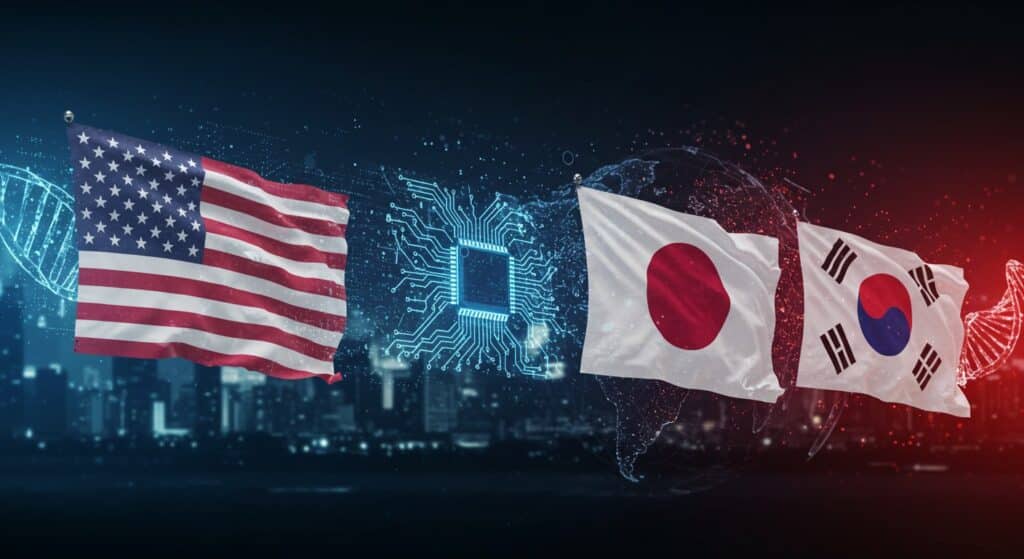 USA Allient Japon et Corée pour l’IA et les Puces | Vision Startups - Innovation et Tech - VisionStartups.fr
