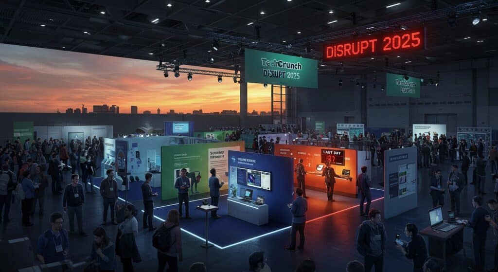 Exhiber à Disrupt 2025 : Dernière Chance | Vision Startups - Innovation et Tech - VisionStartups.fr