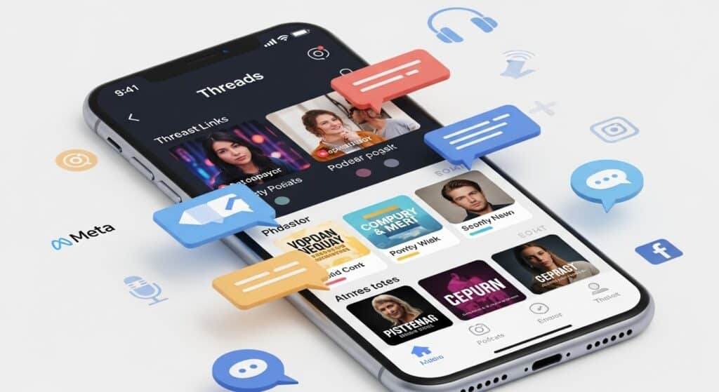 Threads Cible Podcasters Nouveautés | Vision Startups - Innovation et Tech - VisionStartups.fr