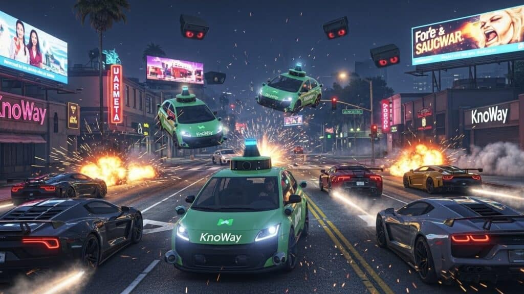 KnoWay Robotaxis : Chaos Dans GTA Online DLC | Vision Startups - Innovation et Tech - VisionStartups.fr