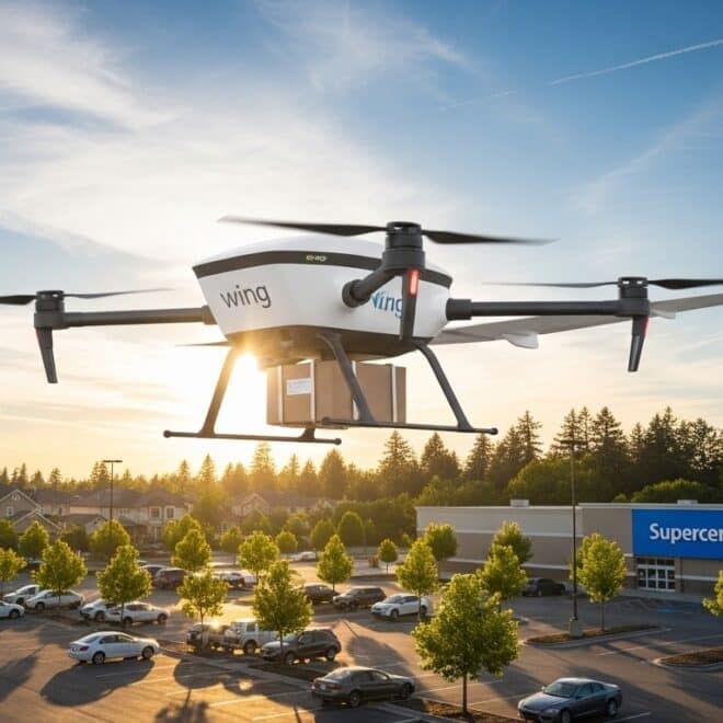 Wing Étend Livraisons Drones Walmart