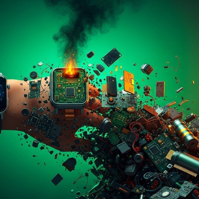 Les Wearables Santé Menacent 1 Million de Tonnes de Déchets Électroniques