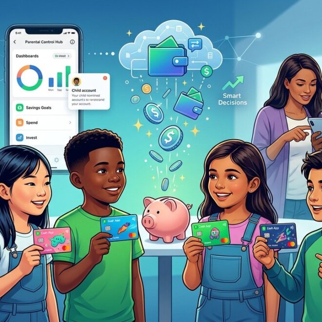 Cash App Cible les Enfants de 6 à 12 Ans avec Comptes Dédiés