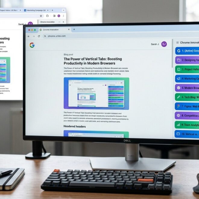Chrome Révolutionne les Onglets Verticaux pour Productivité