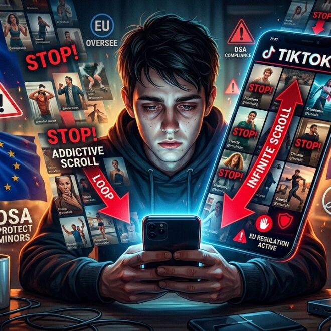 L&rsquo;UE Exige TikTok Désactive Scroll Infini et Algo Addictif