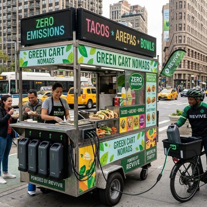 PopWheels Révolutionne Les Food Carts Avec Batteries E-Bike