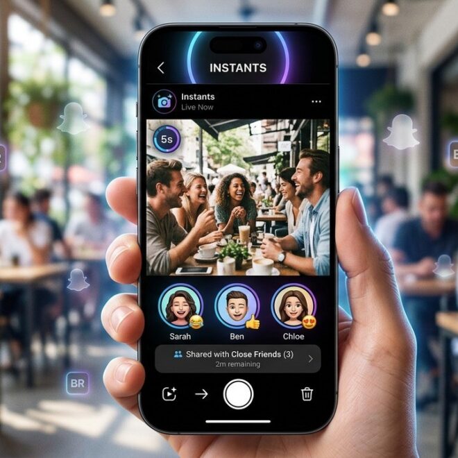 Instagram Dévoile Instants : Snapchat Et BeReal Réinventés