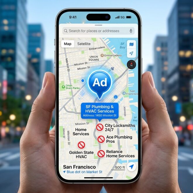 Apple Maps Ads : Services à Domicile Exclus