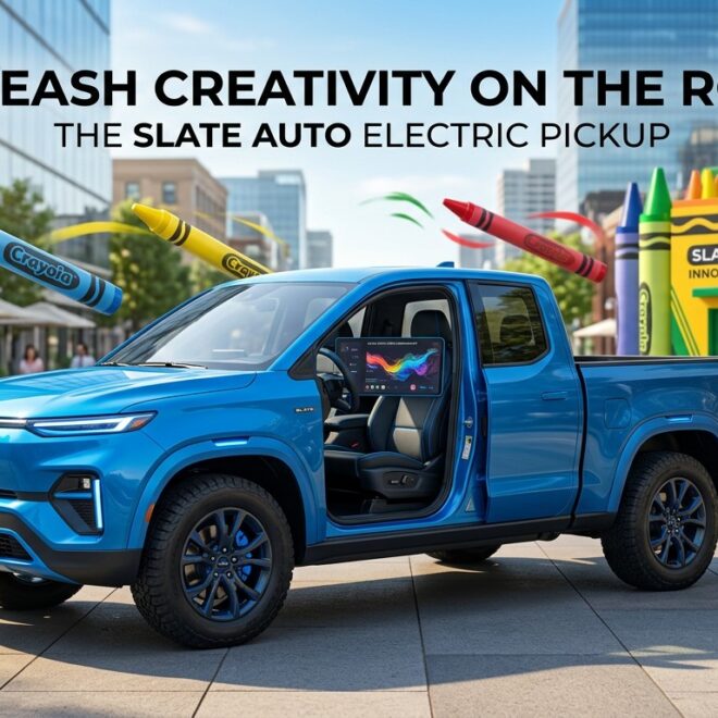 Slate Auto et Crayola : Camion EV Personnalisé