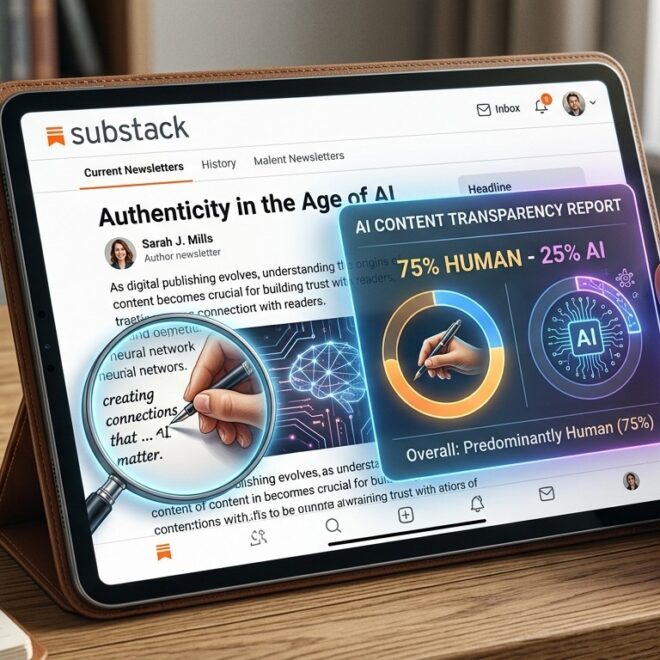 Substack Lance Outil Détection IA Pour Newsletters Authentiques