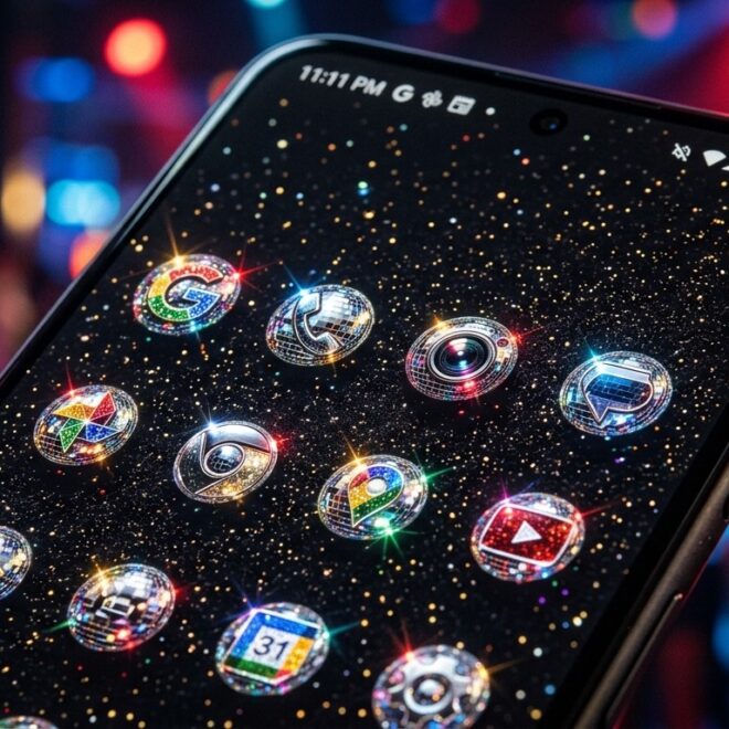Google Transforme Les Icônes Pixel En Boules Disco Kitsch